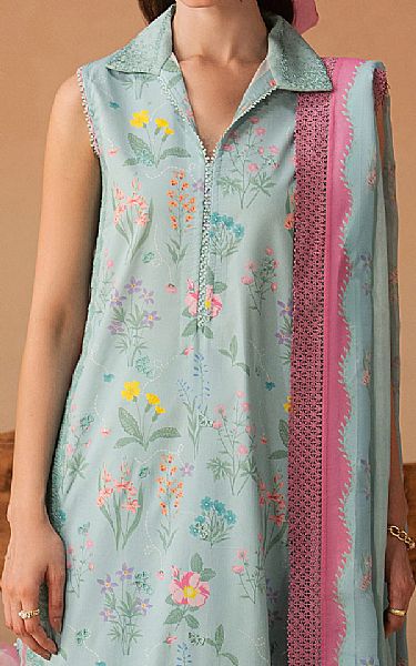 Afrozeh Light Blue Lawn Suit | Pakistani Lawn Dress in USA- Image 2