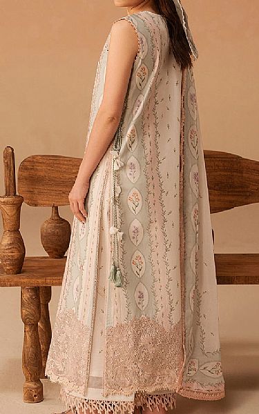 Afrozeh Ivory Lawn Suit | Pakistani Lawn Dress in USA- Image 2