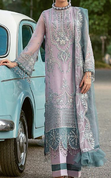 Afrozeh Lilac Chiffon Suit | Pakistani Dresses in USA- Image 1