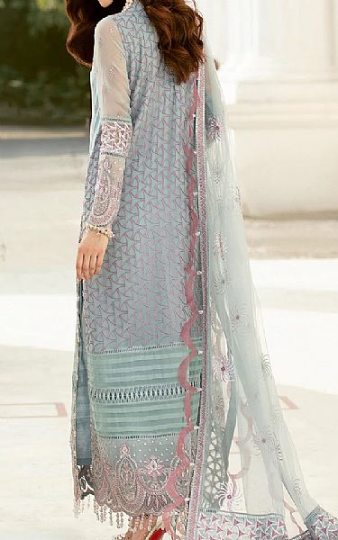 Afrozeh Sky Blue Chiffon Suit | Pakistani Dresses in USA- Image 2
