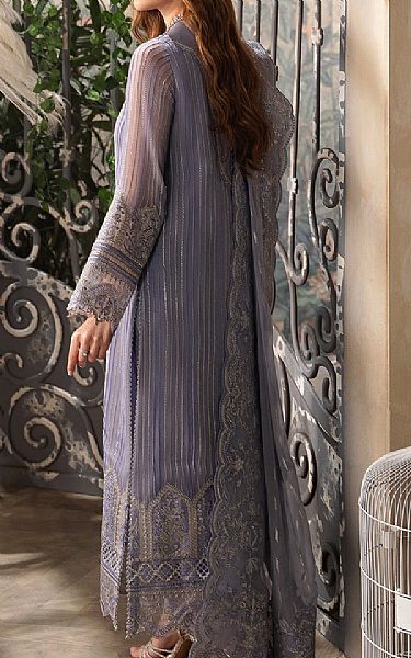 Afrozeh Lavender Chiffon Suit | Pakistani Embroidered Chiffon Dresses- Image 2