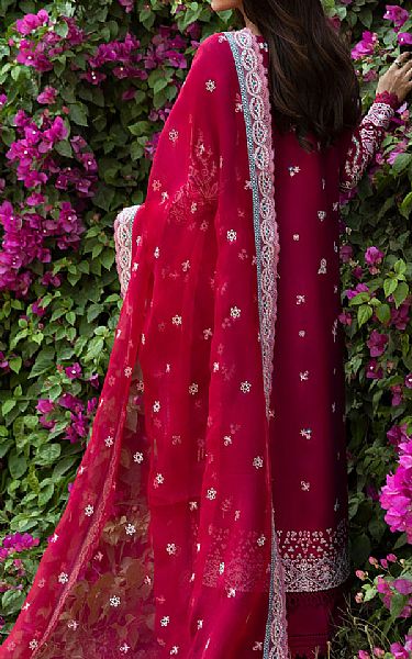 Afrozeh Hot Pink Lawn Suit | Pakistani Lawn Dress in USA- Image 2