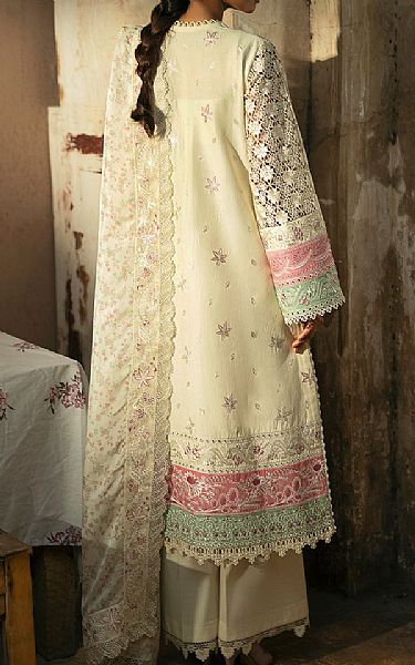 Afrozeh Ivory Lawn Suit | Pakistani Lawn Dress in USA- Image 2