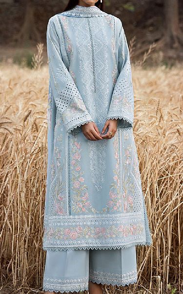 Afrozeh Sky Blue Lawn Suit | Pakistani Lawn Dress in USA- Image 1