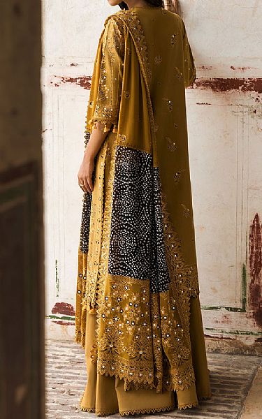 Afrozeh Mustard Lawn Suit | Pakistani Lawn Dress in USA- Image 2
