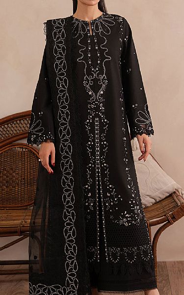Afrozeh Black Lawn Suit | Pakistani Lawn Dress in USA- Image 1