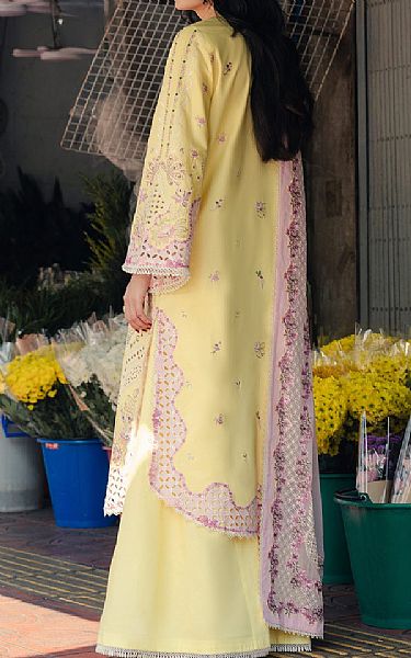 Afrozeh Lemon Lawn Suit | Pakistani Lawn Dress in USA- Image 2
