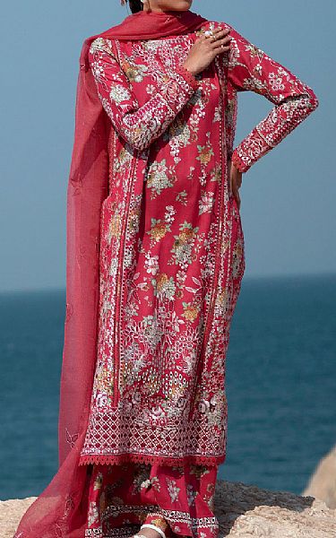 Afrozeh Solid Pink Lawn Suit | Pakistani Lawn Dress in USA- Image 1