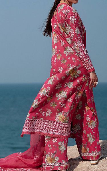 Afrozeh Solid Pink Lawn Suit | Pakistani Lawn Dress in USA- Image 2