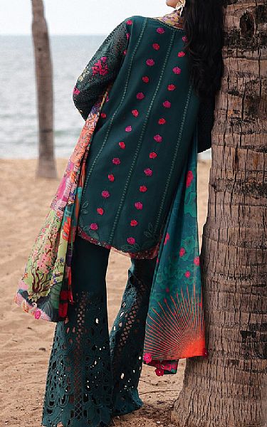 Afrozeh Gable Green Lawn Suit | Pakistani Lawn Dress in USA- Image 2