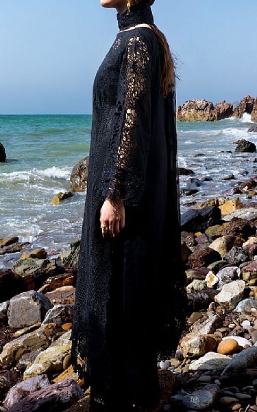 Afsanah Black Lawn Suit | Pakistani Lawn Dress in USA- Image 2