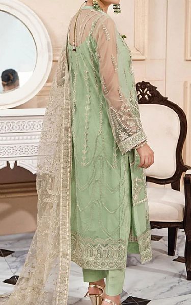 Aik Light Green Net Suit | Pakistani Dresses in USA- Image 2