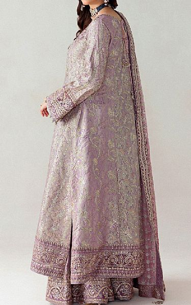 Aik Lavender Jamawaar Suit | Pakistani Embroidered Chiffon Dresses USA- Image 2