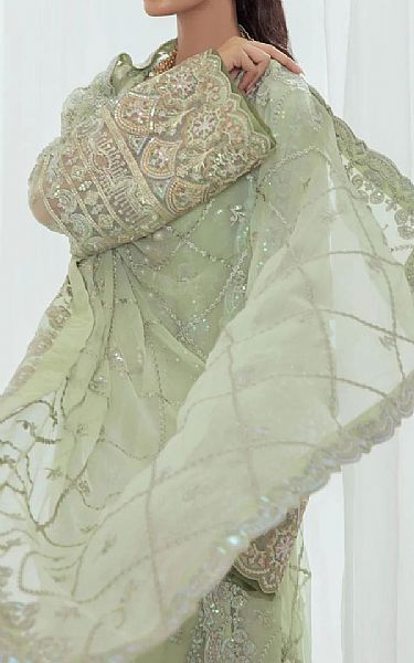 Aik Light Pistachio Chiffon Suit | Pakistani Dresses in USA- Image 2