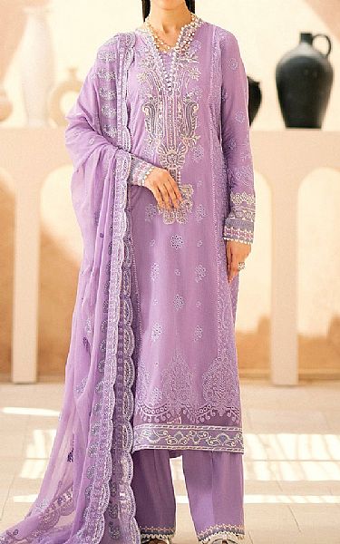 Aik Lilac Lawn Suit | Pakistani Lawn Dress in USA- Image 1