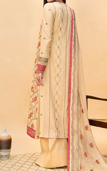 Aik Cream Linen Suit | Pakistani Dresses in USA- Image 2