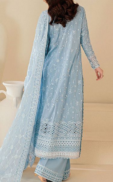 Aik Baby Blue Lawn Suit | Pakistani Lawn Dress in USA- Image 2