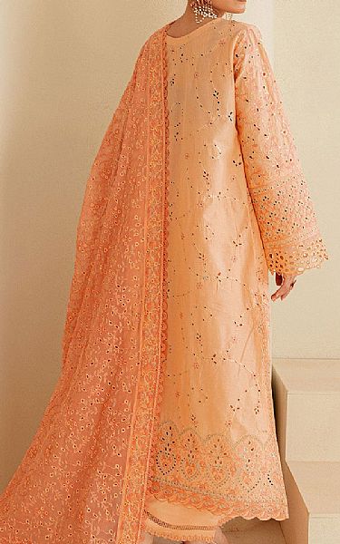 Aik Peach Lawn Suit | Pakistani Lawn Dress in USA- Image 2