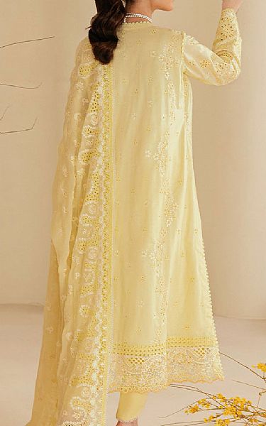 Aik Yellow Lawn Suit | Pakistani Lawn Dress in USA- Image 2