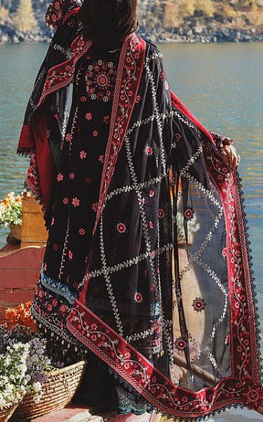 Aik Black Lawn Suit | Pakistani Lawn Dress in USA- Image 2