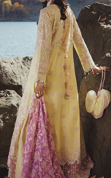 Aik Sand Gold Lawn Suit | Pakistani Lawn Dress in USA- Image 2