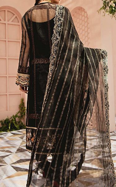 Aik Black Organza Suit | Pakistani Dresses in USA- Image 2