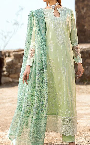 Aik Mint Green Lawn Suit | Pakistani Lawn Suits- Image 1
