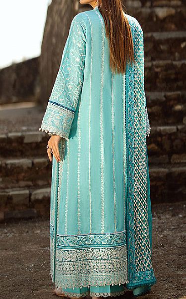 Aik Turquoise Lawn Suit | Pakistani Lawn Suits- Image 2