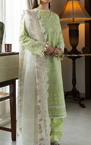 Aik Frog Green Lawn Suit | Pakistani Lawn Dress in USA- Image 1