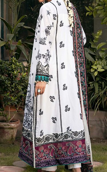 Aik White Lawn Suit | Pakistani Dresses in USA- Image 2