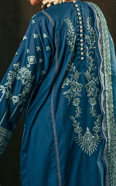 Aik Denim Blue Lawn Suit | Pakistani Dresses in USA- Image 2