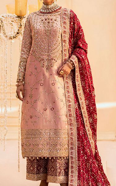 Aik Pink Chiffon Suit | Pakistani Embroidered Chiffon Dresses USA- Image 1