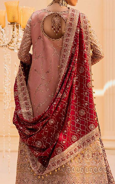 Aik Pink Chiffon Suit | Pakistani Embroidered Chiffon Dresses USA- Image 2