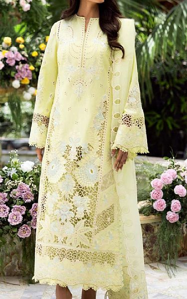 Akbar Aslam Lime Green Lawn Suit | Pakistani Lawn Dress in USA- Image 1