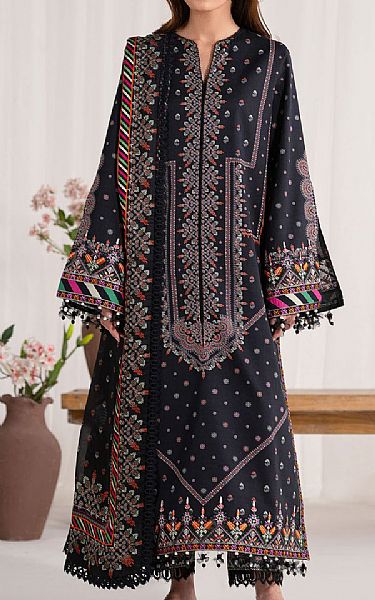 Akbar Aslam Black Lawn Suit | Pakistani Lawn Dress in USA- Image 1