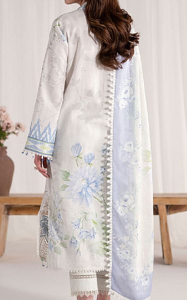 Akbar Aslam Off-white Lawn Suit | Pakistani Lawn Dress in USA- Image 2