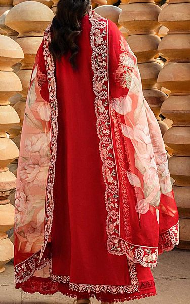 Akbar Aslam Cornell Red Lawn Suit | Pakistani Lawn Dress in USA- Image 2