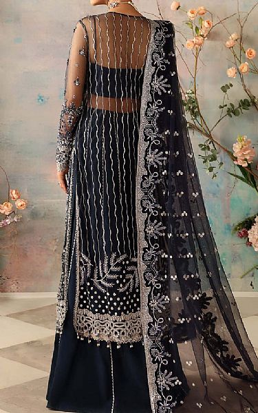 Akbar Aslam Pickled Bluewood Net Suit | Pakistani Embroidered Chiffon Dresses USA- Image 2