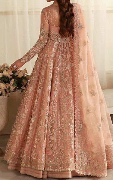Akbar Aslam Mandys Pink Organza Suit | Pakistani Embroidered Chiffon Dresses USA- Image 2