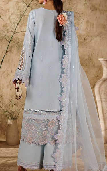 Akbar Aslam Sky Blue Lawn Suit | Pakistani Lawn Dress in USA- Image 2