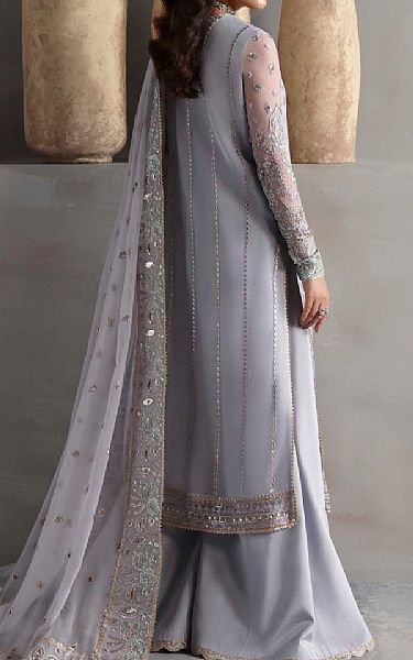 Akbar Aslam Lavender Chiffon Suit | Pakistani Embroidered Chiffon Dresses USA- Image 2
