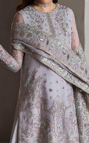 Akbar Aslam Lavender Chiffon Suit | Pakistani Embroidered Chiffon Dresses USA- Image 3