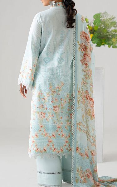 Akbar Aslam Turquoise Lawn Suit | Pakistani Lawn Dress in USA- Image 2