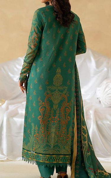 Akbar Aslam Green Lawn Suit | Pakistani Lawn Dress in USA- Image 2