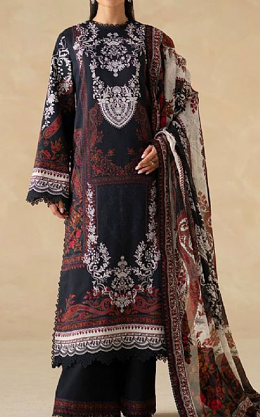 Akbar Aslam Black Lawn Suit | Pakistani Lawn Dress in USA- Image 1