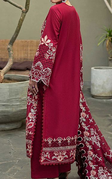 Akbar Aslam Crimson Lawn Suit | Pakistani Lawn Dress in USA- Image 2