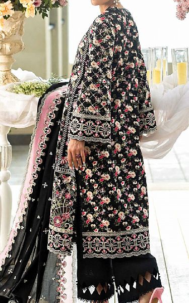 Akbar Aslam Black Lawn Suit | Pakistani Lawn Dress in USA- Image 2