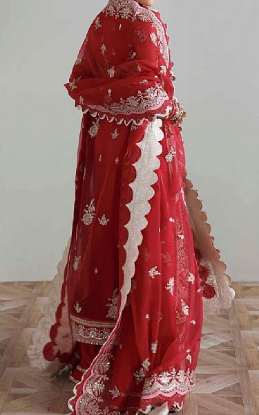 Akbar Aslam Cardinal Organza Suit | Pakistani Embroidered Chiffon Dresses USA- Image 2