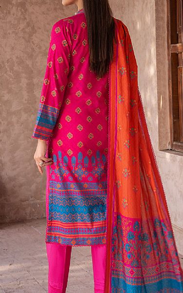 Al Zohaib Brink Pink Cambric Suit | Pakistani Winter Dresses- Image 2