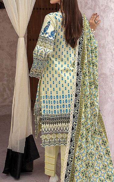 Al Zohaib Off-white Cambric Suit | Pakistani Winter Dresses- Image 2
